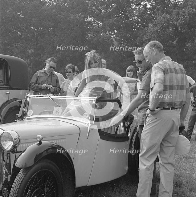 Lord Montagu with Peter Sellers and Britt Ekland at Beaulieu 1966. Creator: Unknown.