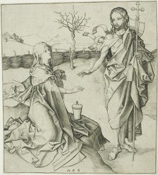 Christ Appearing to the Magdalen—Noli Me Tangere, n.d. Creator: Martin Schongauer.