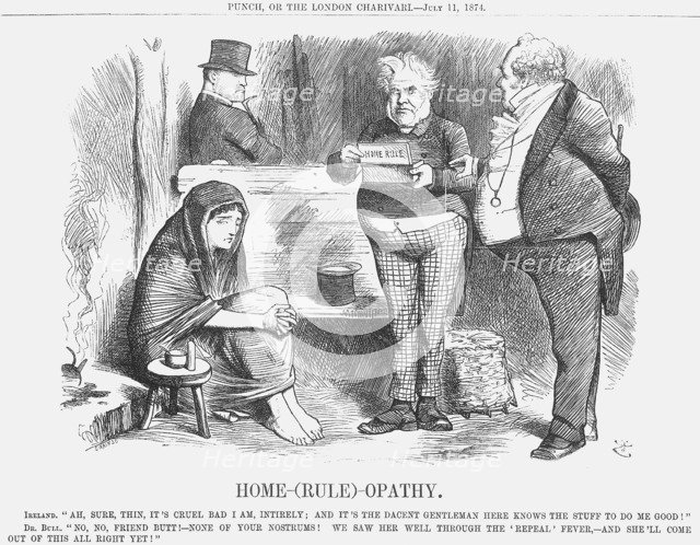'Home-(Rule)-Opathy', 1874.  Artist: Joseph Swain