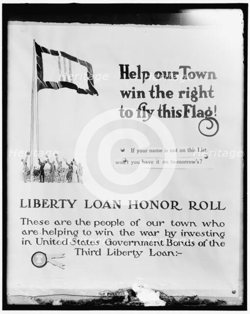 Liberty Loan poster, between 1914 and 1919. Creator: Harris & Ewing.