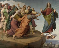 Christ Escapes the Pharisees, 1866. Creator: Johann Friedrich Overbeck.