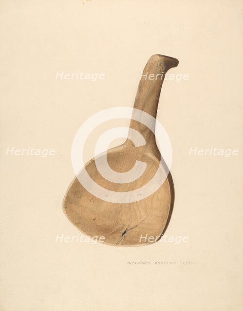 Butter Ladle, 1939. Creator: Alexander Anderson.