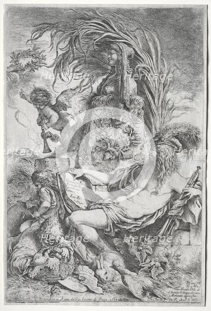The Genius of Castiglione, 1648. Creator: Giovanni Benedetto Castiglione (Italian, 1609-1664).