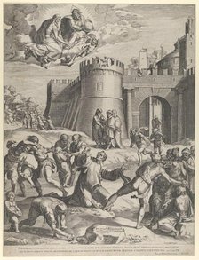 The Martyrdom of St Stephen, 1576. Creator: Cornelis Cort.