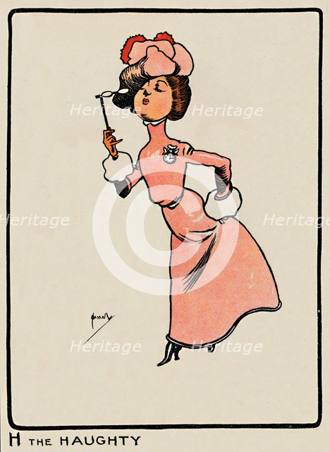 'H the Haughty', 1903. Artist: John Hassall.