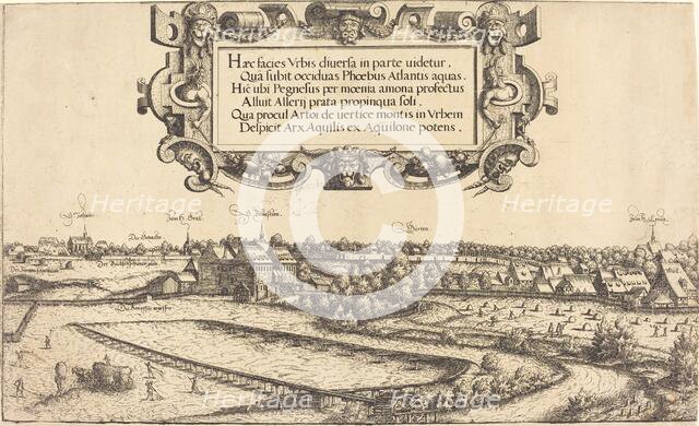 View of Nuremberg from the West [left section], 1552. Creator: Hans Sebald Lautensack.