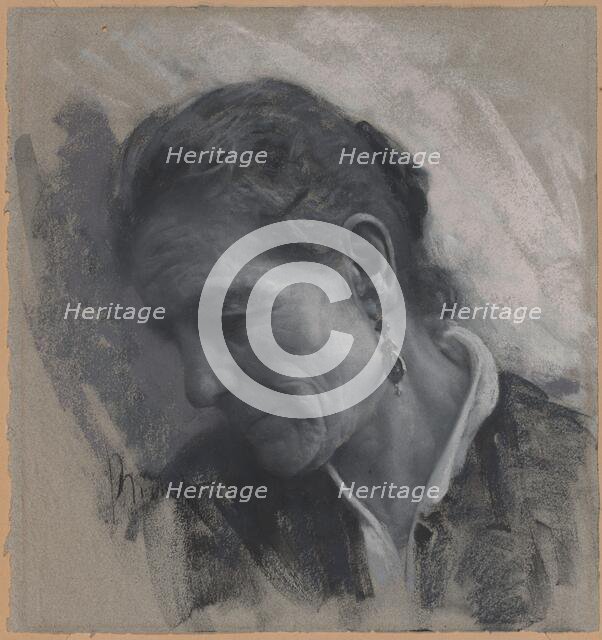 Luisa Carmignani, the Artist's Mother-in-Law, c. 1881. Creator: Francesco Paolo Michetti.