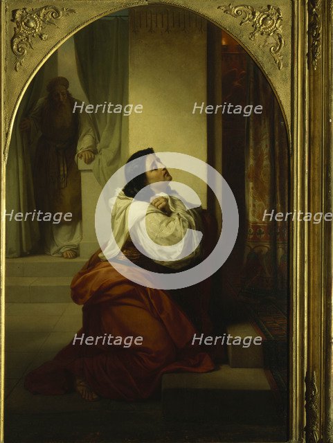 Prayer Of Hannah, The Mother Of Samuel The Prophet, 1864. Artist: Vereshchagin, Vasili Petrovich (1835-1909)