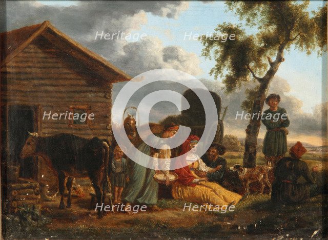 A Peasant Scene. Artist: Anonymous  