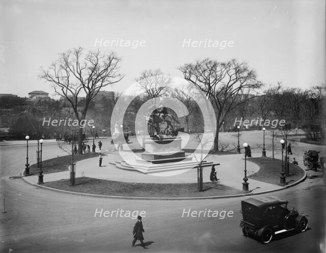 View of Central Park and Sherman statue from the windows of Hotel Netherland, N.Y., c1905-1915. Creator: Unknown.