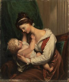 Mother and Child, mid-19th century. Creator: Unknown.