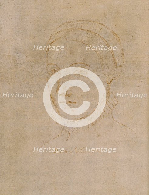 Portrait of Anne Hathaway (1555/6-1623), the wife of William Shakespeare, 1708.