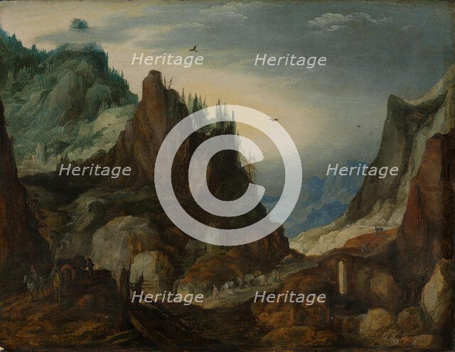 Mountainous landscape, probably beginning of 17th century. Creators: Joos de Momper, the younger, Jan Brueghel the Elder.
