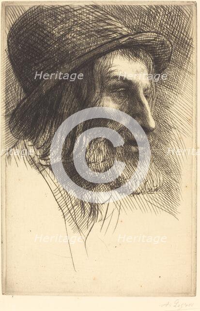 Head of an English Laborer (Tete d'ouvrier anglais (Le berger)). Creator: Alphonse Legros.