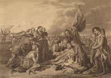 'The Death of General Wolfe on the Heights of Abraham, Quebec, 13th September 1759', 1886. Artist: Thomas Brown.