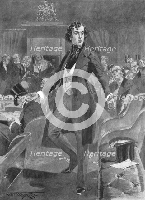 'Disraeli's First Speech in the House of Commons', London, 7 December 1837,(1901). Creator: Unknown.
