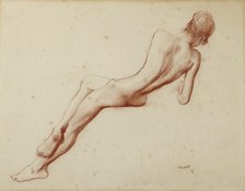 Nude study: Ida Rubinstein, 1916. Creator: Bakst, Léon (1866-1924).