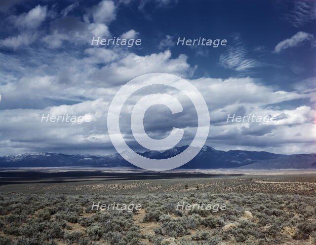 Mountains in northern New Mexico, ca. 1943. Creator: John Collier.