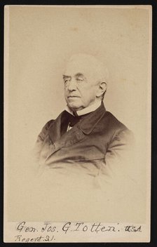 Portrait of Gen. Joseph Gilbert Totten (1788-1864), Before 1864. Creator: Frederick Gutekunst.