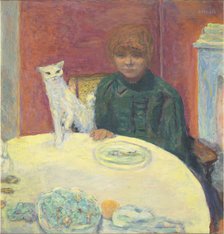 La femme au chat (Woman with Cat) , 1912. Creator: Bonnard, Pierre (1867-1947).