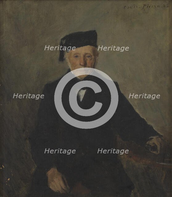 Portrait d'un vieillard, 1882. Creator: Louis Picard.