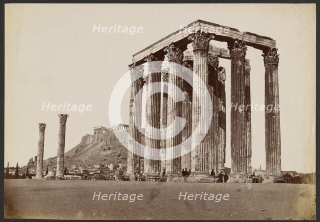 Temple of Olympian Zeus, 1860s. Creator: Petros Moraites.