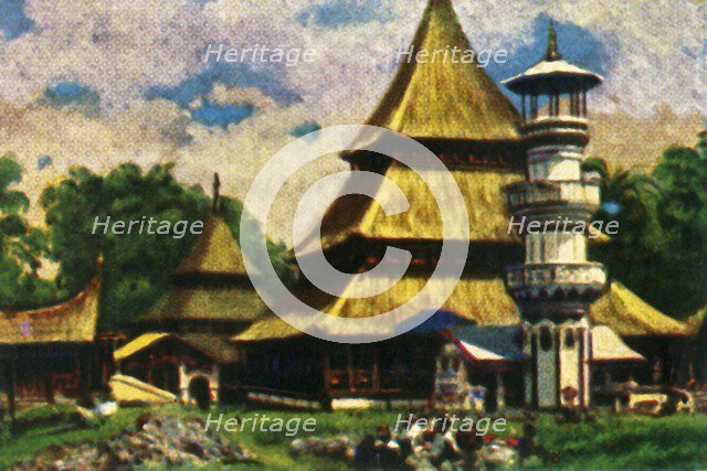 Temple in Kota Baru, eastern Sumatra, c1928. Creator: Unknown.