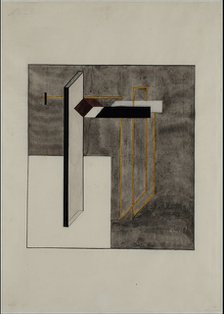 Proun 4B. Artist: Lissitzky, El (1890-1941)