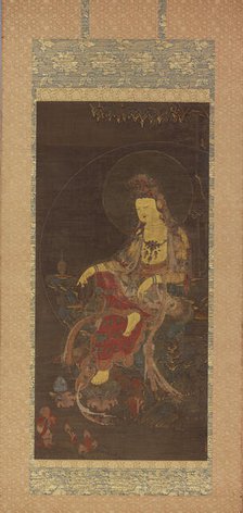 Water-Moon Avalokiteshvara (Suwol Gwaneum bosal), mid-14th century. Creator: Unknown.