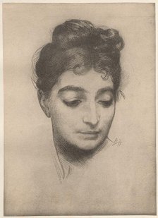 Portrait, 1899. Creator: Félix Bracquemond (French, 1833-1914); Imprimerie Champenois.