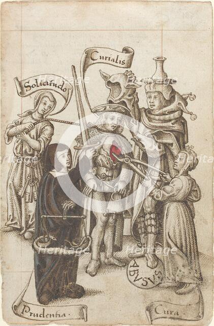 Do Not Eat Your Heart out [fol. 22 recto], c. 1512/1515. Creator: Unknown.