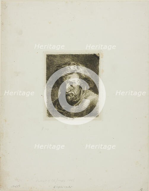 Portrait of the Artist, 1846. Creator: Charles Emile Jacque.