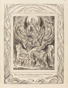 Satan Going Forth from the Presence of the Lord, 1825. Creator: William Blake.