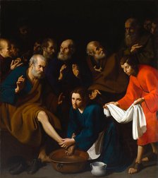 The washing of the feet, First half of the 17th century. Creator: Maestro di Resina.