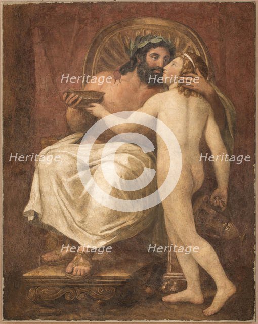 Jupiter Kissing Ganymede, 1759-1760. Creator: Mengs, Anton Raphael (1728-1779).