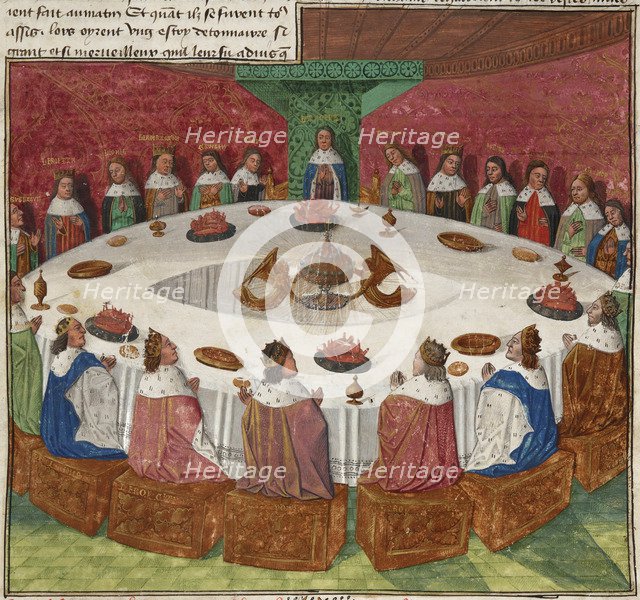 The Knights of the Round Table, ca 1475. Artist: Évrard d'Espinques (active 1440-1494)