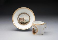 Cup and Saucer, Fürstenberg, Late 18th century. Creator: Fürstenberg Porcelain Factory.