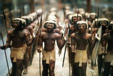 Model soldiers from the tomb of an 18th dynasty pharoah, Ancient Egyptian, 16th-13th century BC. Artist: Unknown