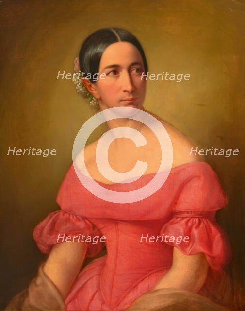 Portrait of the opera singer Giulia Grisi (1811-1869). Creator: Hayez, Francesco (1791-1882).