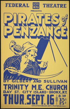 Pirates of Penzance, New York, [1930s]. Creator: Unknown.