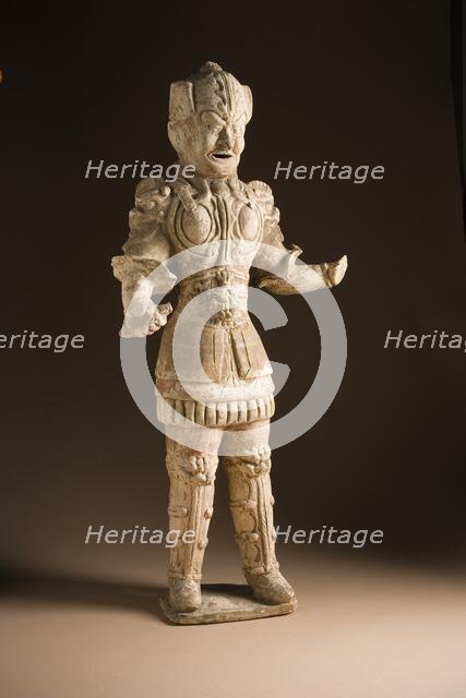 Funerary Sculpture of a Soldier (image 1 of 2), between c.618 and c.700. Creator: Unknown.