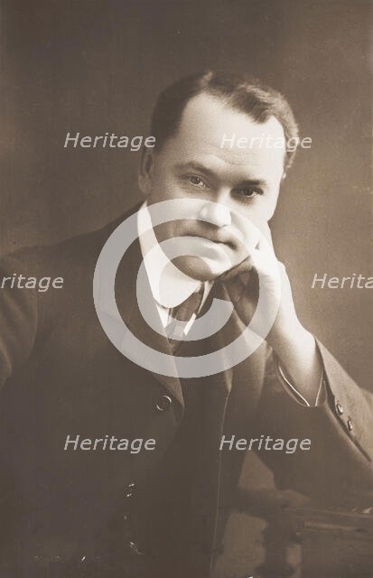 Malcolm Scott posing for a portrait, 1906. Creator: Unknown.