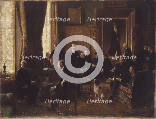 Countess Potocka's drawing room, 1887. Creator: Jean Beraud.