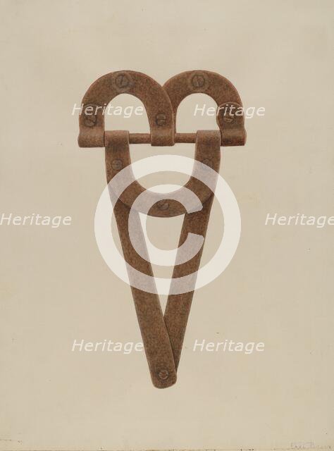 Hinge, c. 1938. Creator: Earl Butlin.