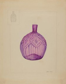 Bottle, c. 1937. Creator: Janet Riza.