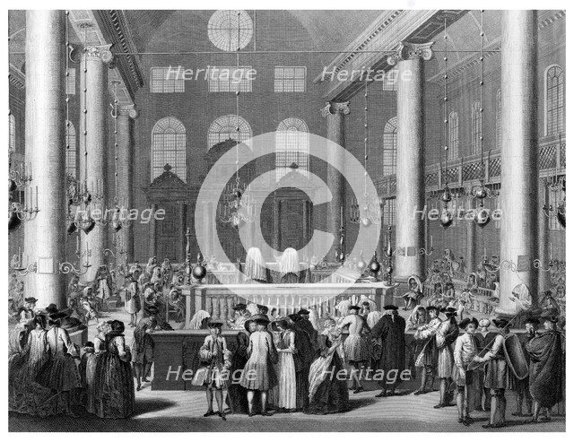 'The Jewish Feast of Purim or Cots', 1712 (19th century).Artist: James Gardner