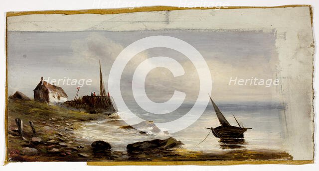 Cottage on the Shore, n.d. Creator: Unknown.