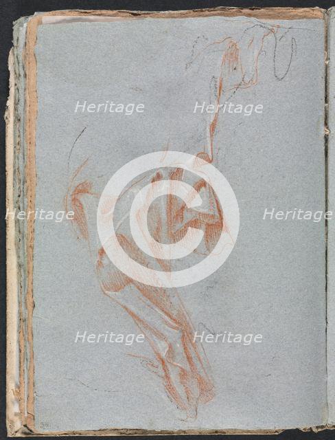 Verona Sketchbook: Drapery study (page 38), 1760. Creator: Francesco Lorenzi (Italian, 1723-1787).