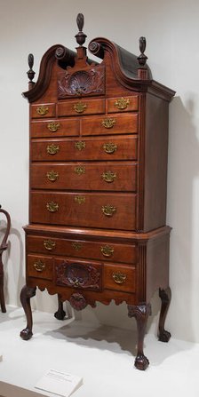 High Chest of Drawers, 1750/60. Creator: Unknown.