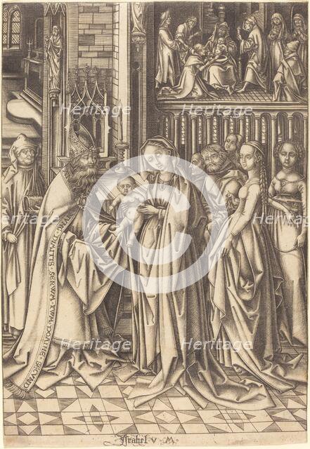 The Presentation in the Temple, c. 1490/1500. Creator: Israhel van Meckenem.